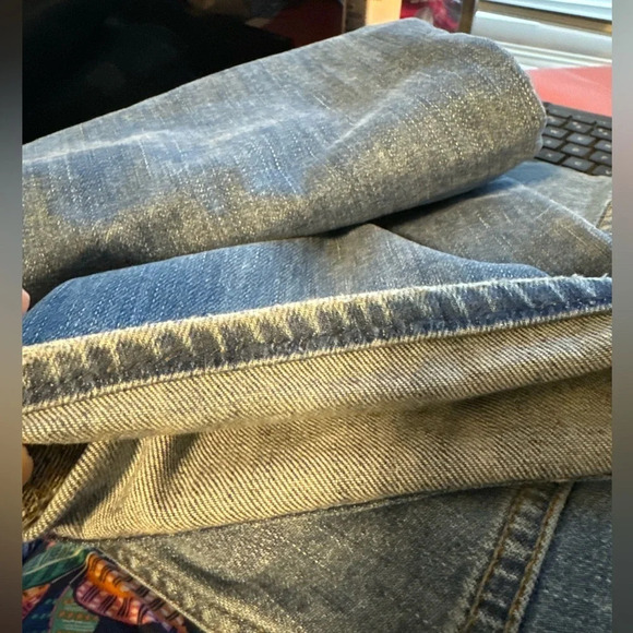 7 for All Mankind Luxe Performance The Straight Leg Jeans Sz 38 - Picture 12 of 13